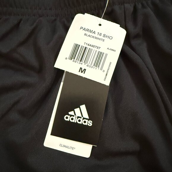 Women's Adidas Climalite Parma 16 Soccer Shorts – 2 Pairs (Black/ White, Medium) - Picture 8 of 10
